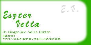 eszter vella business card